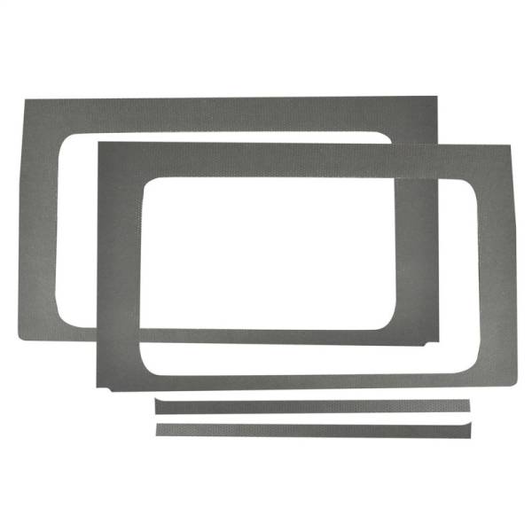 DEI - DEI 18-23 Jeep Wrangler JL 4-Door Boom Mat Rear Side Window Trim - 4 Piece - Gray Leather Look