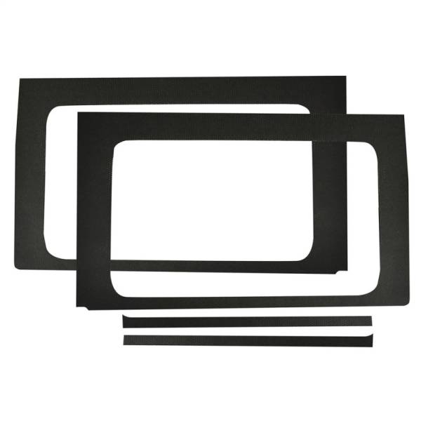 DEI - DEI 18-23 Jeep Wrangler JL 4-Door Boom Mat Rear Side Window Trim - 4 Piece - Black Leather Look