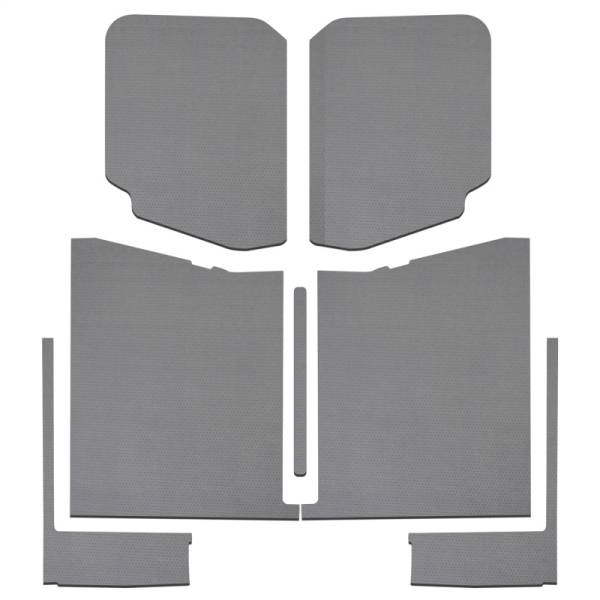 DEI - DEI 20-22 Jeep Gladiator JT 4-Door Boom Mat Complete Headliner Kit - 7 Piece - Gray Leather Look