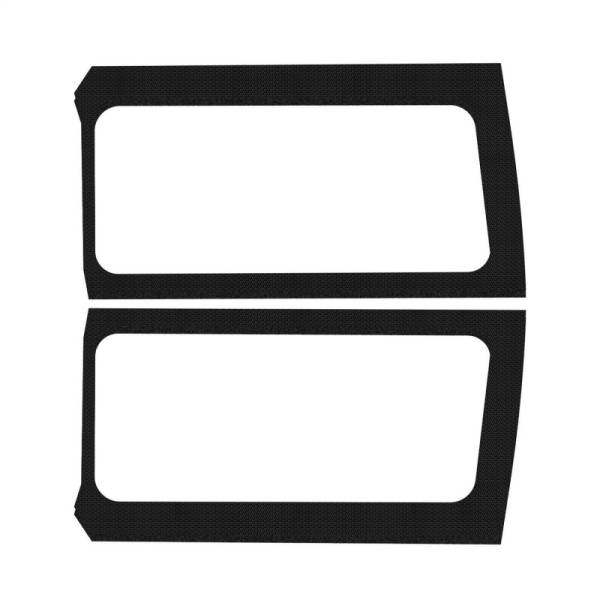 DEI - DEI 18-23 Jeep Wrangler JL 2-Door Boom Mat Rear Side Window Trim - 2 Piece - Black