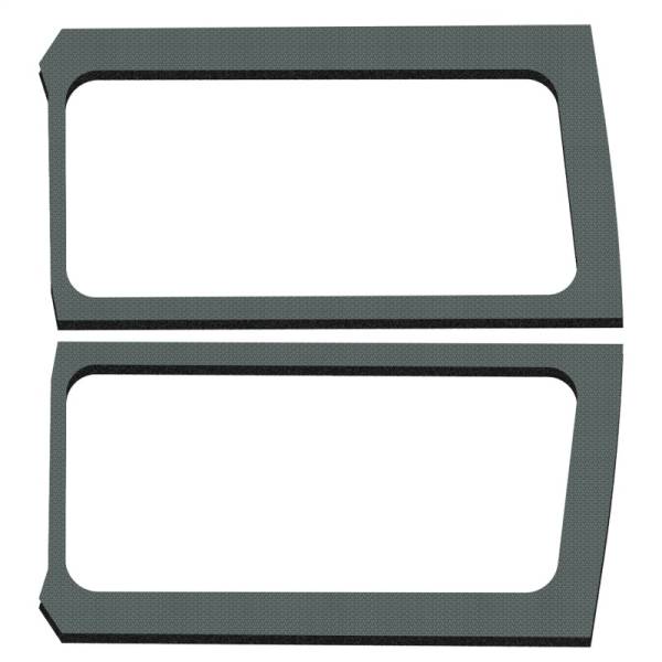 DEI - DEI 18-23 Jeep Wrangler JL 2-Door Boom Mat Rear Side Window Trim - 2 Piece - Gray