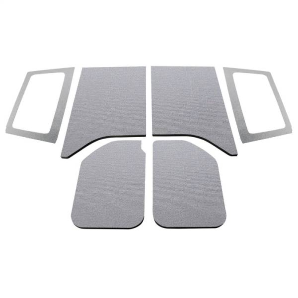 DEI - DEI 11-18 Jeep Wrangler JK 2-Door Boom Mat Complete Headliner Kit - 6 Piece - Gray