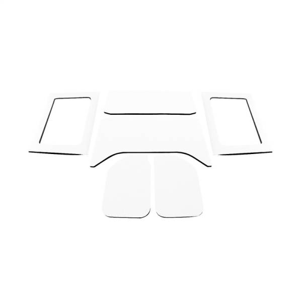 DEI - DEI 11-18 Jeep Wrangler JK 4-Door Boom Mat Complete Headliner Kit - 6 Piece - White