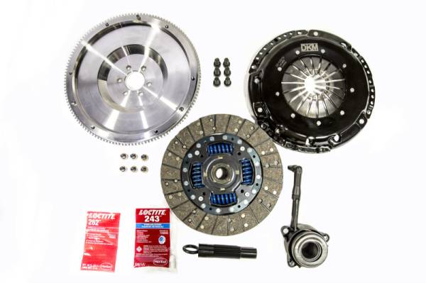 DKM Clutch - DKM Clutch VW GLI 1.8T 6-Spd Sprung Organic MB Clutch Kit w/Steel Flywheel (440 ft/lbs Torque)