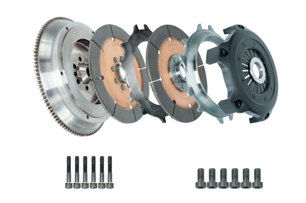 DKM Clutch - DKM Clutch 11-13 BMW 135i 215mm Ceramic Twin Disc MRX Clutch Kit w/Flywheel (850 ft/lbs Torque)