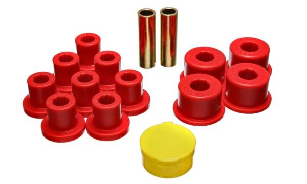 Energy Suspension - Energy Suspension 6/74-80 MG MGB Red Rear Leaf Spring Bushing Set