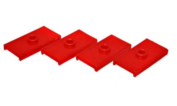 Energy Suspension - Energy Suspension 62-80 MG MGB Red Rear Leaf Spring Pad Set