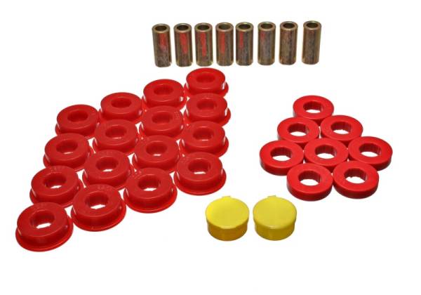 Energy Suspension - Energy Suspension 79-85 Mazda RX7 Red Rear Control Arm Bushing Set