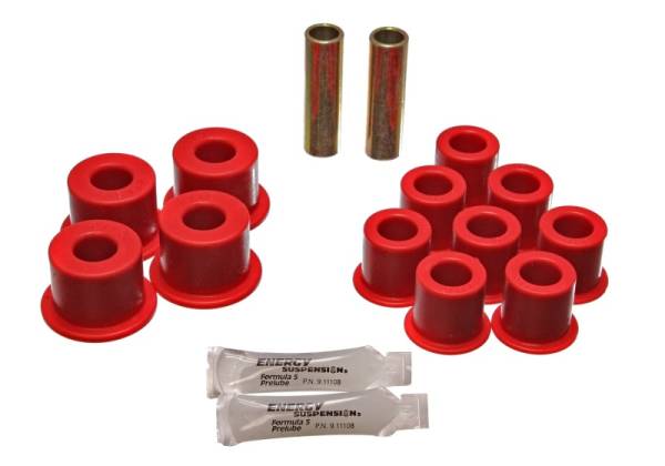 Energy Suspension - Energy Suspension Amigo Rear Spring Bushings - Red