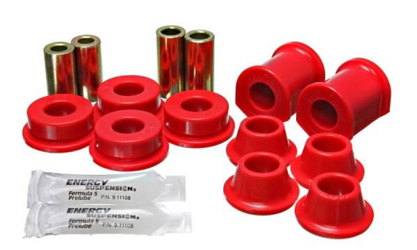 Energy Suspension - Energy Suspension 8/73-79 VW Super Beetle (Stamped) Red Front Control Arm Bushing Set