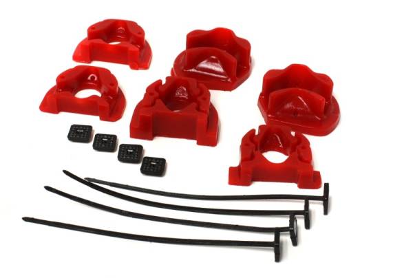 Energy Suspension - Energy Suspension 92-00 Honda Civic (Except 99-00 Si) / 93-97 Del Sol Red Motor Mount Inserts (Manua