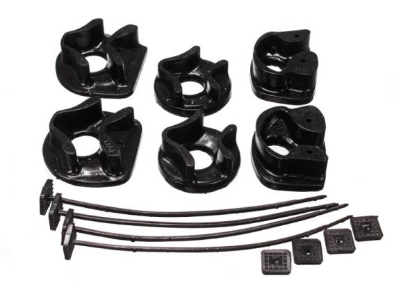 Energy Suspension - Energy Suspension 90-93 Acura Integra Black Motor Mount Inserts (2 Torque Mount Positions)