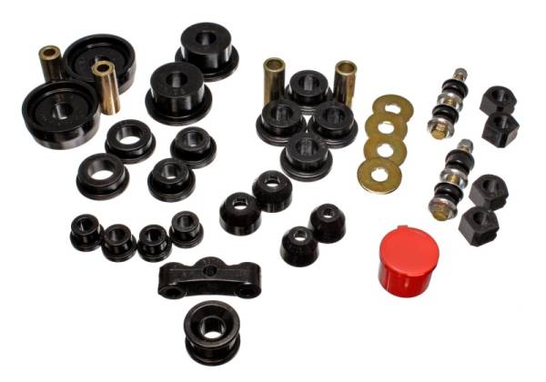 Energy Suspension - Energy Suspension 84-87 Honda Civic/CRX Black Hyper-Flex Master Bushing Set