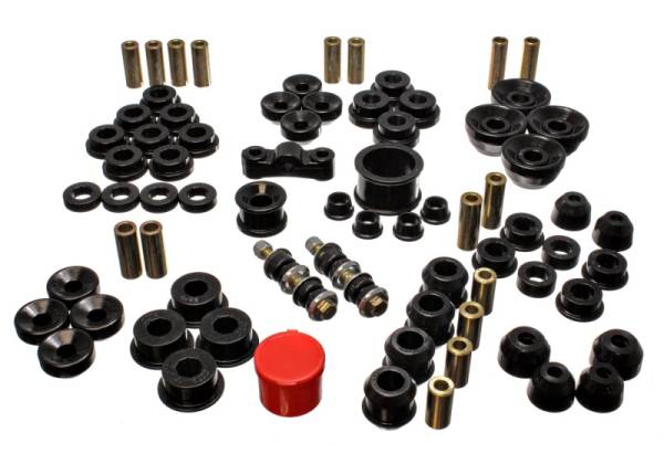 Energy Suspension - Energy Suspension 90-93 Acura Integra Black Hyper-Flex Master Bushing Set - 16.18104G