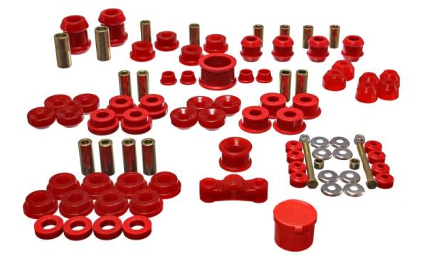 Energy Suspension - Energy Suspension 94-01 Acura Integra (except Type R) Red Hyper-Flex Master Bushing Set