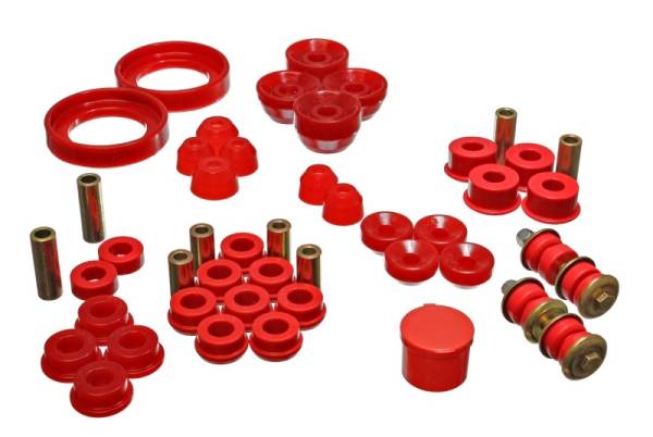 Energy Suspension - Energy Suspension 94-97 Honda Accord/Odyssey Red Hyper-Flex Master Bushing Set