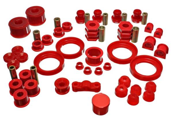 Energy Suspension - Energy Suspension 99-00 Honda Civic Si Red Hyper-Flex Master Bushing Set