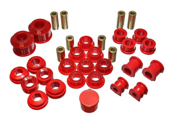 Energy Suspension - Energy Suspension 02-05 Honda Civic Si Red Hyper-Flex Master Bushing Set