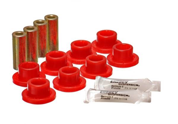 Energy Suspension - Energy Suspension 88 Honda Civic/CRX Red Rear Control Arm Bushing Set (Lower Only)