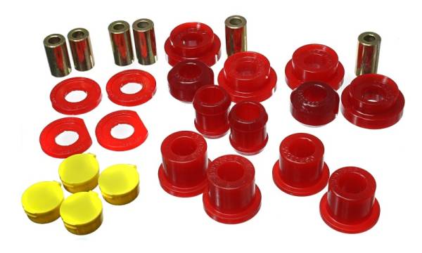 Energy Suspension - Energy Suspension 06-11 Honda Civic Red Rear Lower Trailing Arm and Lower Knuckle Bushing Set