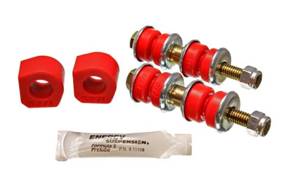 Energy Suspension - Energy Suspension 84-87 Honda Civic/CRX Red 16mm Front Sway Bar Bushings (Sway Bar link bushings and