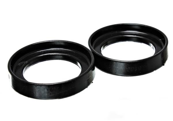 Energy Suspension - Energy Suspension 96-00 Honda Civic/CRX / 99-00 Honda Civic Si Black Front Coil Spring Isolator Set