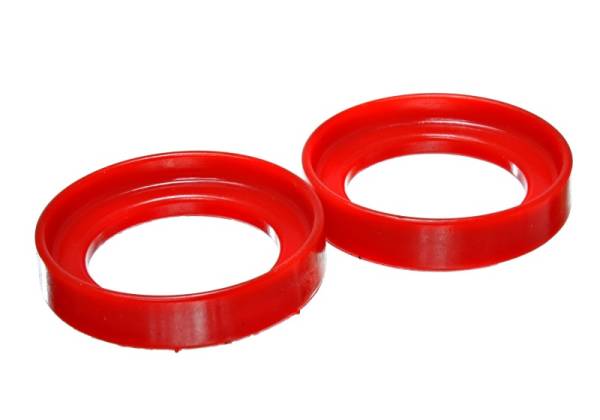 Energy Suspension - Energy Suspension 96-00 Honda Civic/CRX / 99-00 Honda Civic Si Red Front Coil Spring Isolator Set