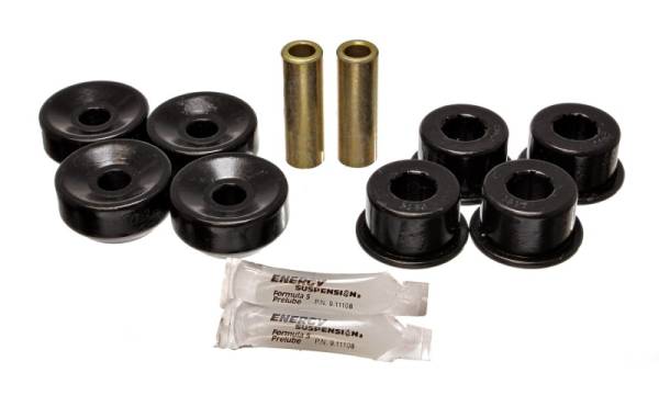 Energy Suspension - Energy Suspension 92-01 Prelude Black Rear Shock Upper and Lower Bushing Set