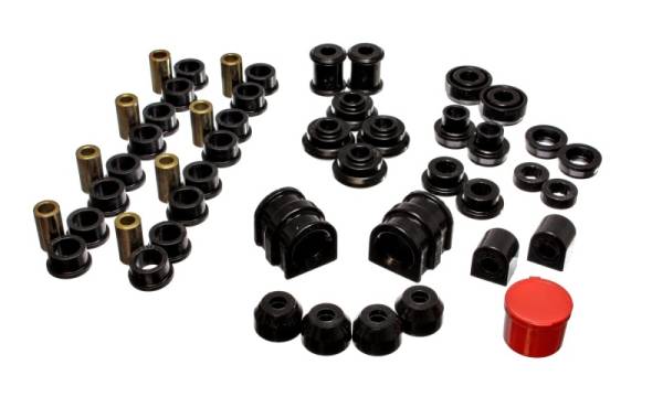 Energy Suspension - Energy Suspension 91-02 Saturn S Series Coupe/Sedan/Wagon Black Hyper-Flex Master Bushing Set