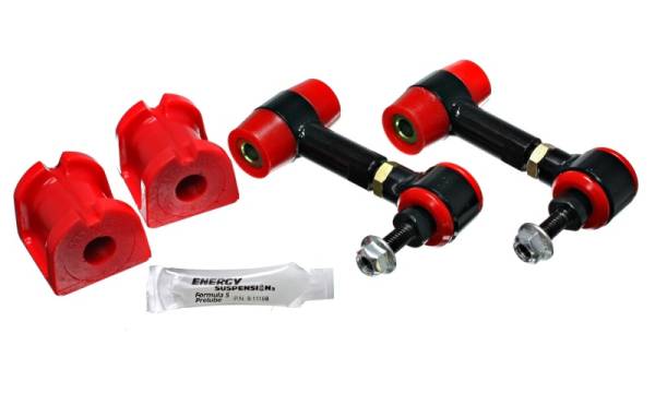 Energy Suspension - Energy Suspension 08-14 Subaru WRX Red 16mm Rear Sway Bar Bushing and Endlink Set