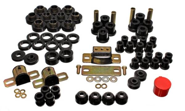 Energy Suspension - Energy Suspension 80-86 Jeep CJ7 Black Hyper-Flex Master Bushing Set