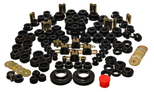 Energy Suspension - Energy Suspension 97-06 Jeep Wrangler TJ Black Hyper-Flex Master Bushing Set