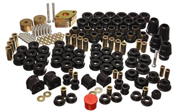 Energy Suspension - Energy Suspension 07-11 Jeep JK 4dr Black Hyper-Flex Master Bushing Set