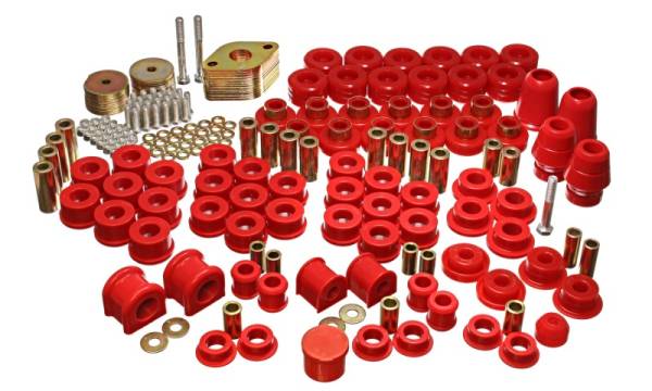 Energy Suspension - Energy Suspension 07-11 Jeep JK 4dr Red Hyper-Flex Master Bushing Set