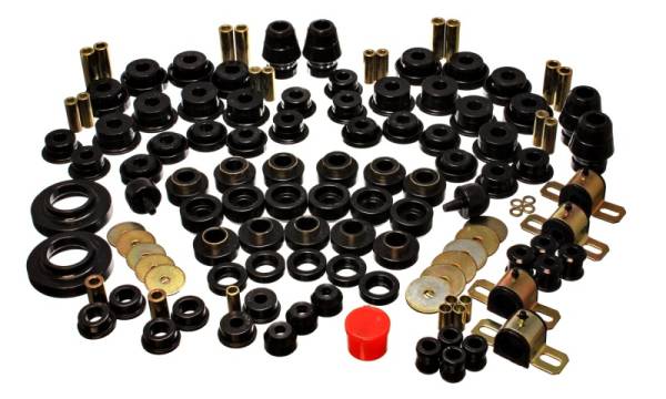 Energy Suspension - Energy Suspension 07-11 Jeep JK 2dr Black Hyper-Flex Master Bushing Set