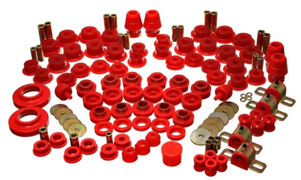 Energy Suspension - Energy Suspension 07-11 Jeep JK 2dr Red Hyper-Flex Master Bushing Set