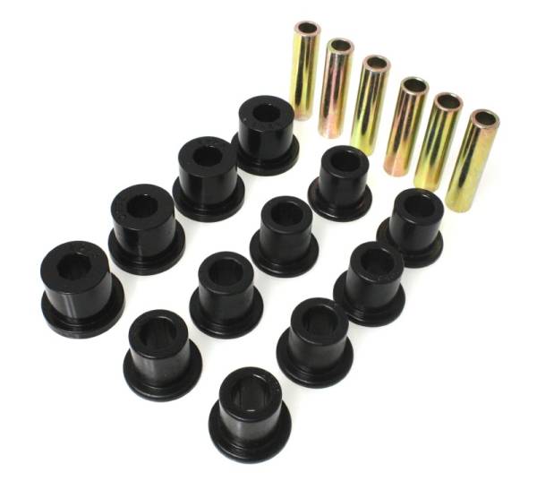 Energy Suspension - Energy Suspension 87-96 Jeep Wrangler Black Front/Rear Spring and Shackle Bushing