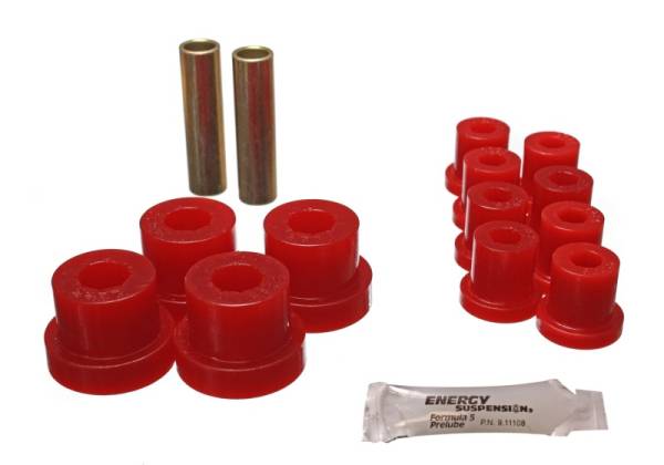 Energy Suspension - Energy Suspension Jeep Spring Bushing Set - Red