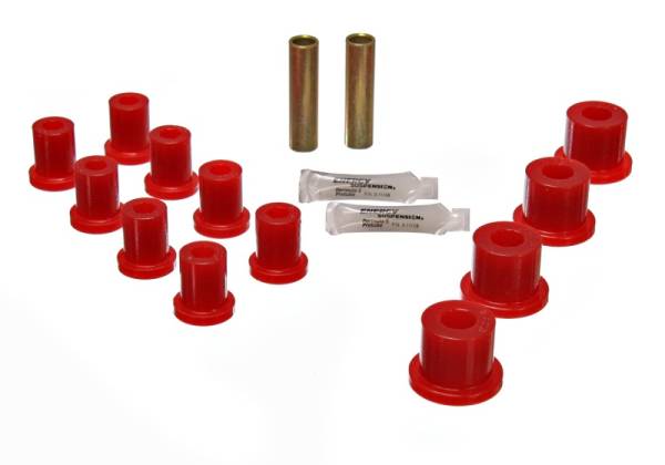 Energy Suspension - Energy Suspension Jeep Spring Bushing Set - Red