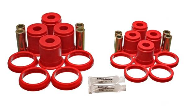 Energy Suspension - Energy Suspension 93-98 Jeep Grand Cherokee Red Rear Control Arm Bushings-Must reuse OEM Outer Shell - 2.3104R