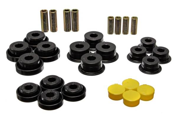 Energy Suspension - Energy Suspension 97-06 Jeep Wrangler TJ Blk Rear Control Arm Bushings (Must reuse OEM Outer Shells