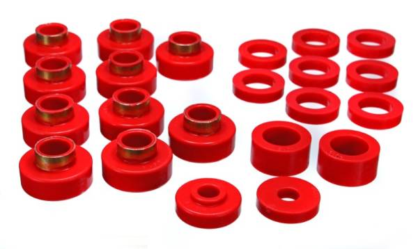 Energy Suspension - Energy Suspension Cj5-7 Body Mounts - Red