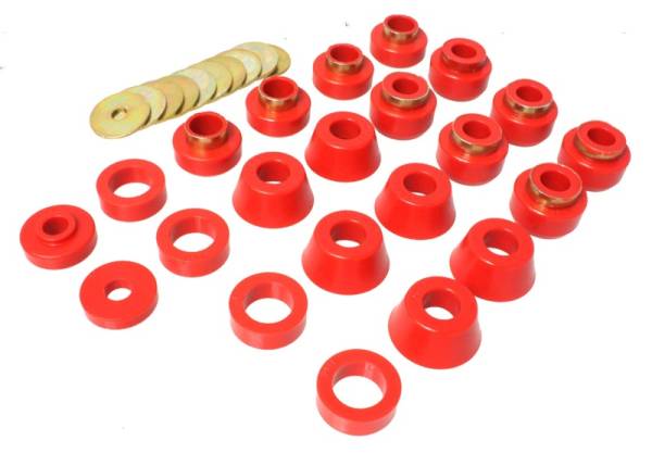 Energy Suspension - Energy Suspension Body Mounts - Red