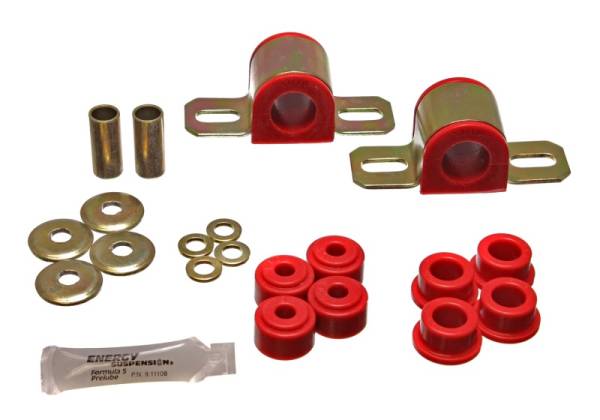 Energy Suspension - Energy Suspension 84-01 Jeep Cherokee Red Frt 24mm Sway Bar Bushing Set w/End Link Bushings