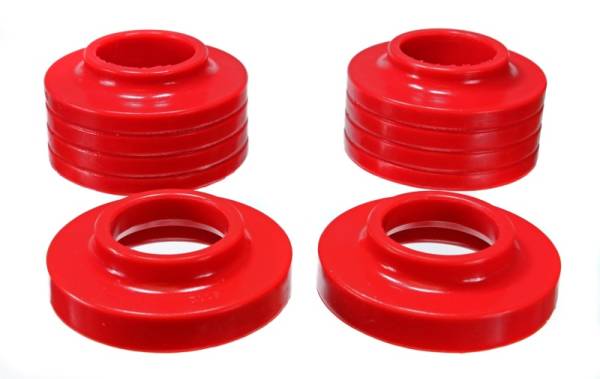 Energy Suspension - Energy Suspension Jeep Spring Isolators - Red