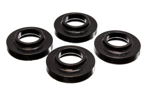 Energy Suspension - Energy Suspension 97-06 Jeep Wrangler TJ / 84-01 Cherokee Black Fr/Rear Coil Lift Isolator Set of 4