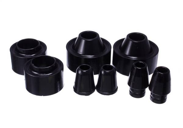 Energy Suspension - Energy Suspension 07-17 Jeep Wrangler (JK) Black Front & Rear Coil Spring Spacer 1-3/4in Lift Set