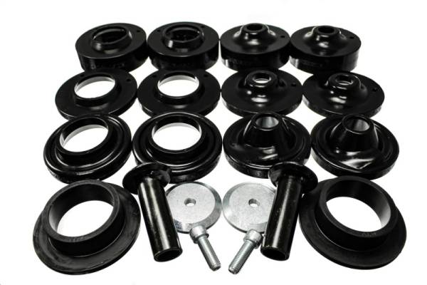 Energy Suspension - Energy Suspension 18+ Jeep Wrangler JL Black Rock-Flex 2in Adjustable Coil Spacer Set