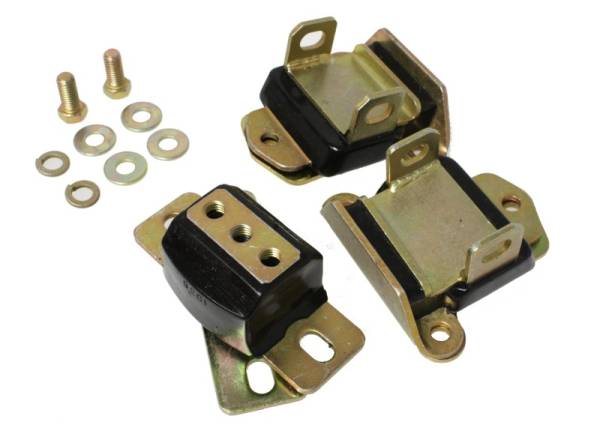 Energy Suspension - Energy Suspension 67-72 Camaro/64-72 Chevelle/63-82 Corvette Black Zinc 2 Engine & 1 Trans Mount Set