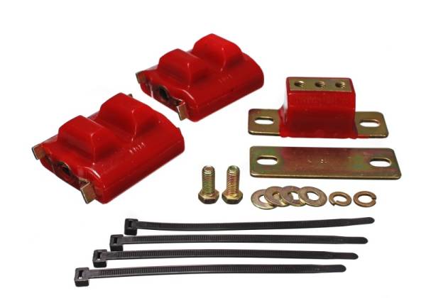 Energy Suspension - Energy Suspension 73-92 Chevrolet Camaro Red Motor and Transmision Mounts; Zinc Finish